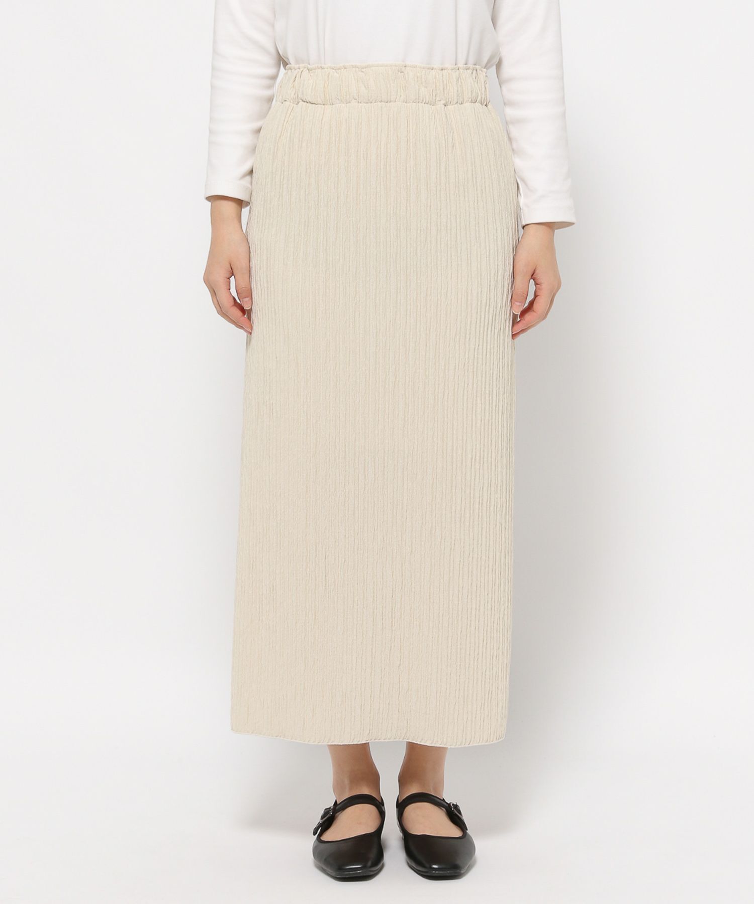 LOWRYS FARM「ジャガードプリーツスカート」|スカート|