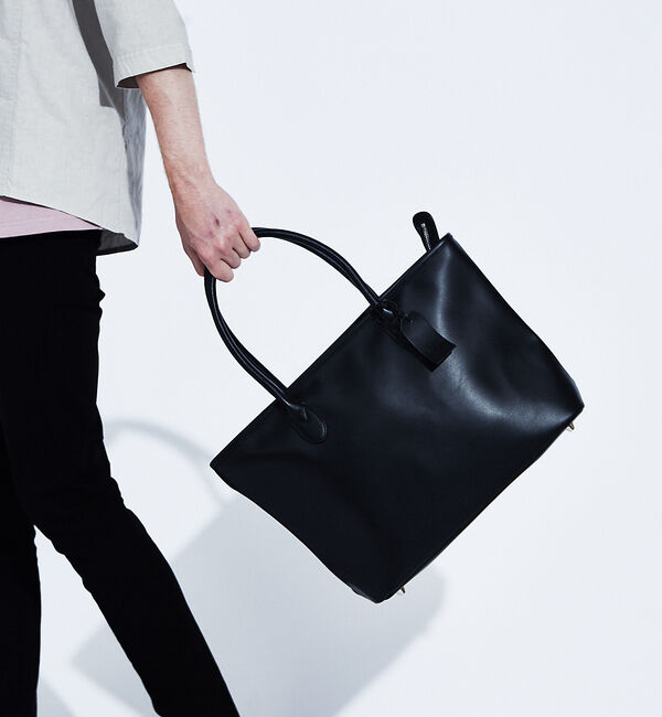 ABAHOUSE「【WEB別注】スプリットレザー トート バッグ / 天ファスナー付き」|トートバッグ|