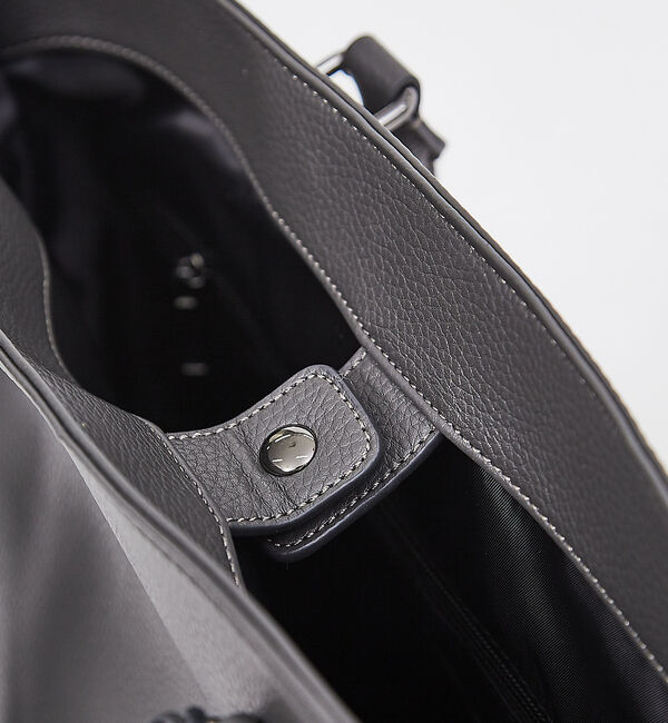 ABAHOUSE「【WEB別注】シボレザー 縦型 2WAY トートバッグ」|トートバッグ|