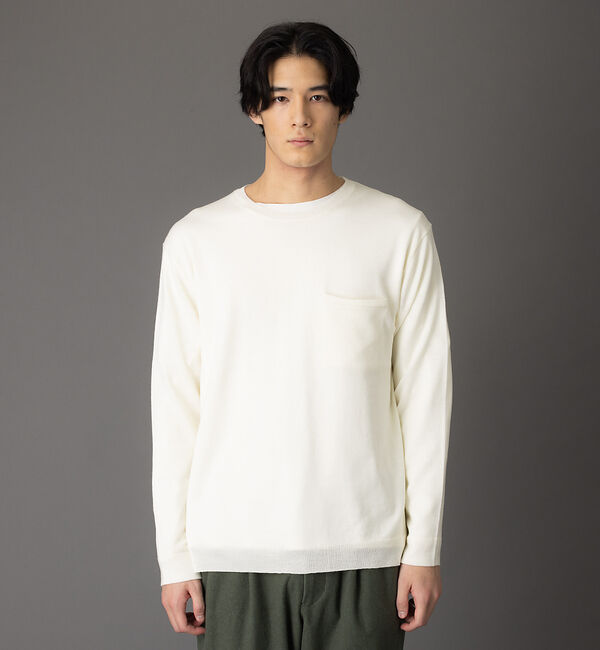 ABAHOUSE「【エクストラファインメリノ】ウォッシャブル＆毛玉レス ニット」|ニット・セーター|