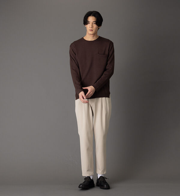 ABAHOUSE「【エクストラファインメリノ】ウォッシャブル＆毛玉レス ニット」|ニット・セーター|