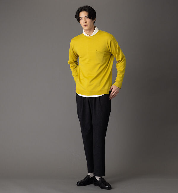 ABAHOUSE「【エクストラファインメリノ】ウォッシャブル＆毛玉レス ニット」|ニット・セーター|