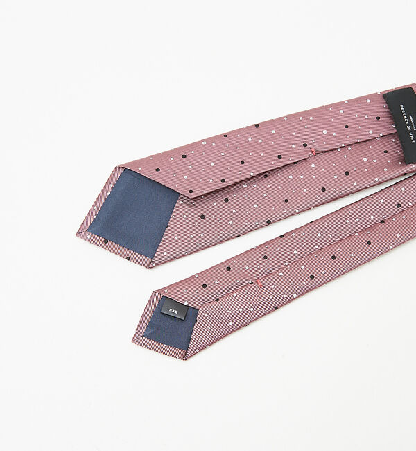 ABAHOUSE「【ドット柄】MADE IN JAPAN/シルクタイ/ネクタイ」|ネクタイ・蝶ネクタイ|