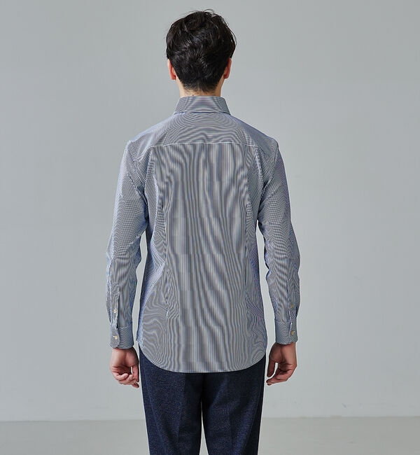 ABAHOUSE「【FLEX SHIRTS】マルチストレッチ ナローストライプ シャツ」|シャツ・ブラウス|