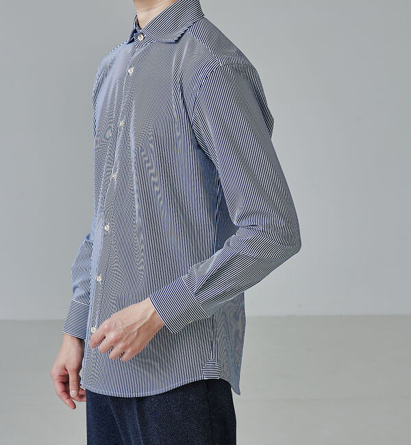 ABAHOUSE「【FLEX SHIRTS】マルチストレッチ ナローストライプ シャツ」|シャツ・ブラウス|