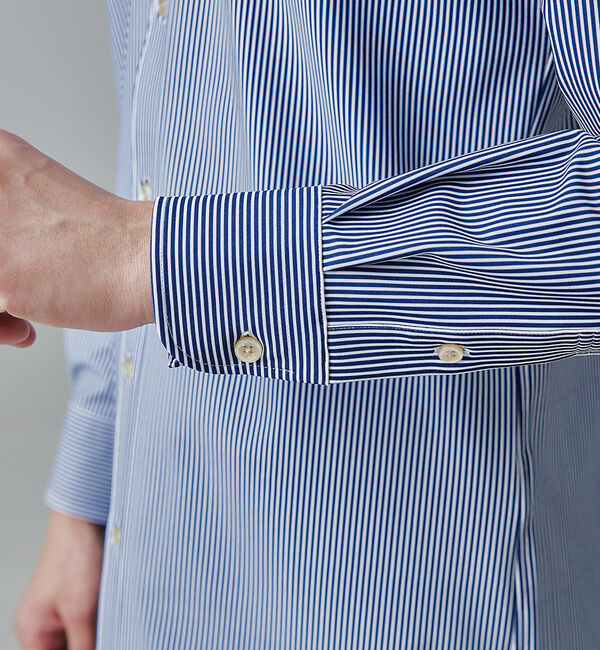 ABAHOUSE「【FLEX SHIRTS】マルチストレッチ ナローストライプ シャツ」|シャツ・ブラウス|