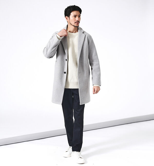 ABAHOUSE「ニットメルトン チェスターコート」|その他|