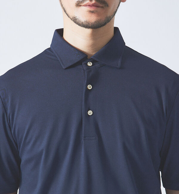 ABAHOUSE「【接触冷感】アイスピケ ストレッチ ポロシャツ / FLEX COOL」|ポロシャツ|