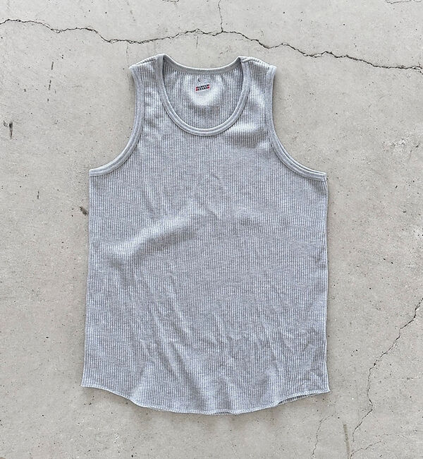 ABAHOUSE「【SCREEN STARS /スクリーンスターズ】サーマルタンクトップ/ ワッフ」|キャミソール|グレー