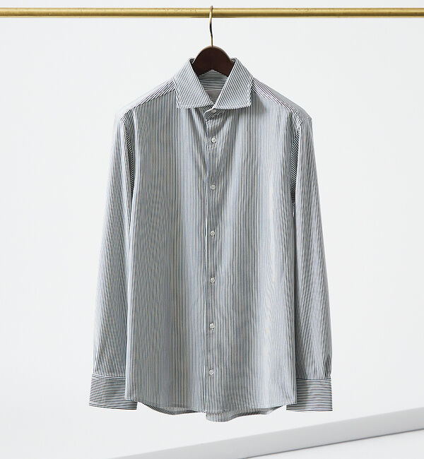 ABAHOUSE「【ON/OFF兼用】トリコット サッカー 長袖シャツ」|シャツ・ブラウス|ブルー系その他1