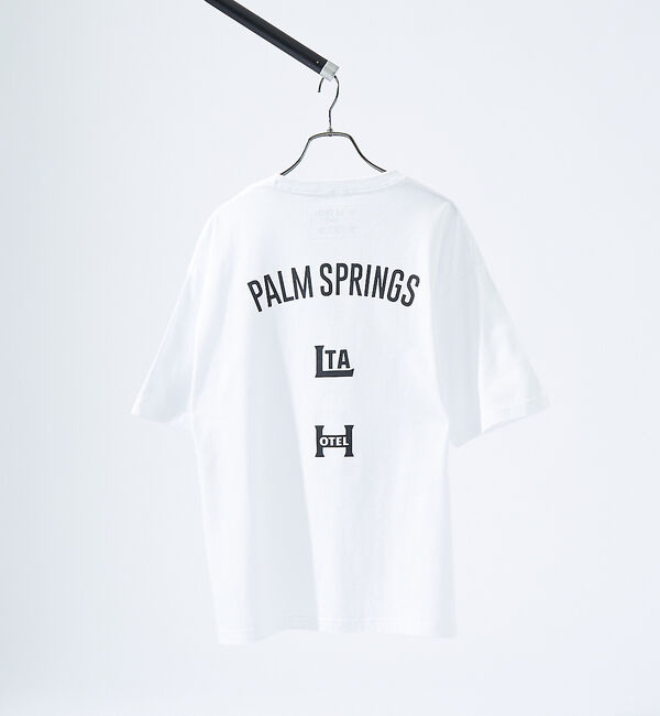 ABAHOUSE「バックプリント グラフィック 半袖Tシャツ/オーバーサイズ/LE TRIO AB」|Tシャツ・カットソー|