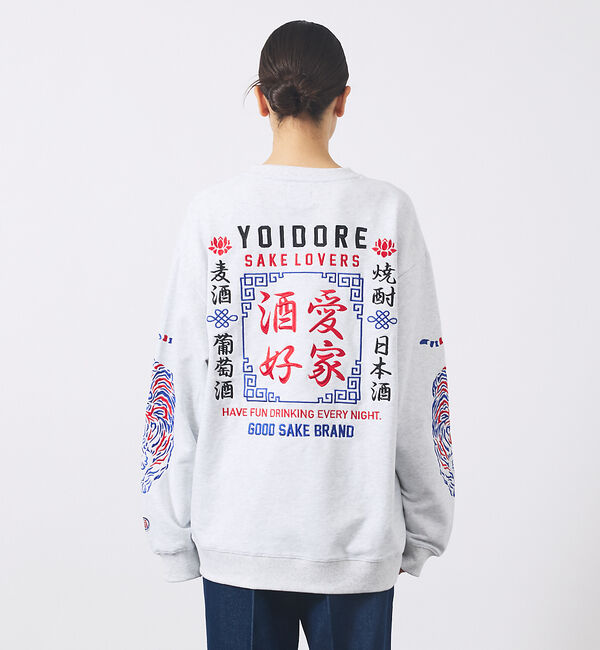 ABAHOUSE「【YOIDORE/ヨイドレ】酒愛好家スーベニア刺繍スウェット/秋冬/ユニセックス」|Tシャツ・カットソー|