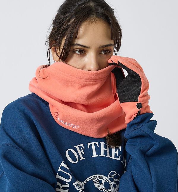 ABAHOUSE「【POLARTEC /ポーラテック】NECKWARMER / ネックウォーマー/」|マフラー|ピンク