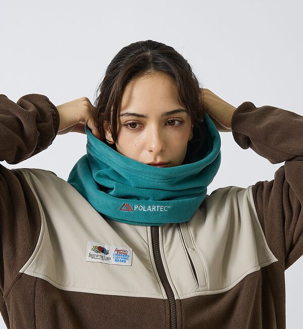 ABAHOUSE「【POLARTEC /ポーラテック】NECKWARMER / ネックウォーマー/」|マフラー|エメラルドグリーン