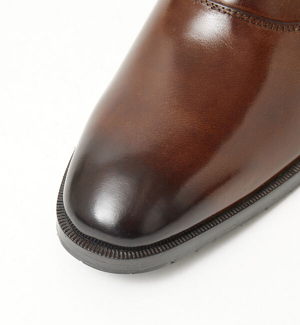 alfredoBANNISTER「【一部店舗＋WEB限定】セミスクエアトゥ シングルモンク プレーントゥ シューズ」|ビジネス・ドレスシューズ|