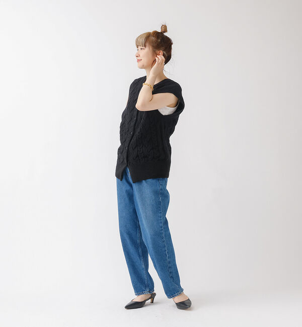 Rouge vif「ケーブルニット2WAYベスト」|ニット・セーター|