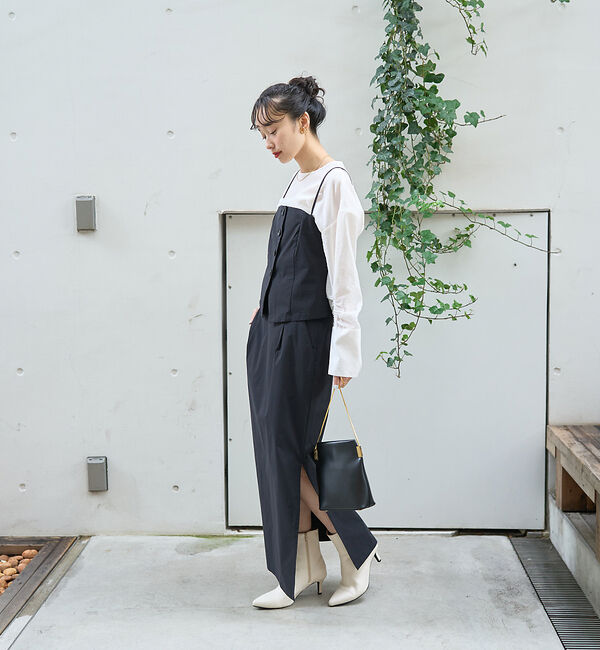 Rouge vif「クルーネック袖ギャザーシアーブラウス」|シャツ・ブラウス|