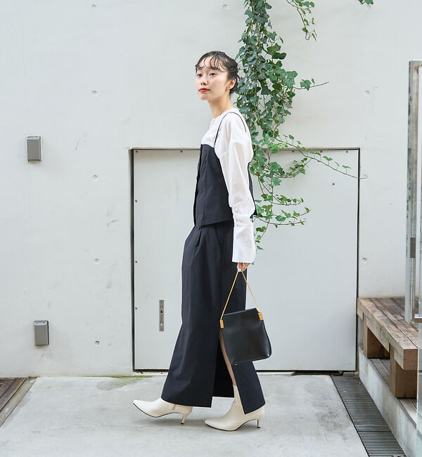 Rouge vif「クルーネック袖ギャザーシアーブラウス」|シャツ・ブラウス|