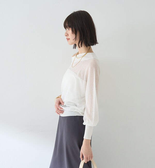 Rouge vif「オフショルシアーニットプルオーバー」|ニット・セーター|