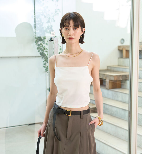 Rouge vif「サイドテープカップ付きキャミ」|キャミソール|