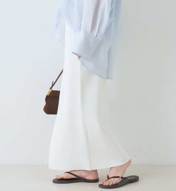 Rouge vif「【セットアップ対応】ミラノリブニットスリットラップスカート【予約】」|スカート|