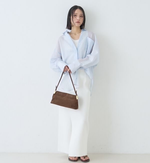 Rouge vif「【セットアップ対応】ミラノリブニットスリットラップスカート【予約】」|スカート|