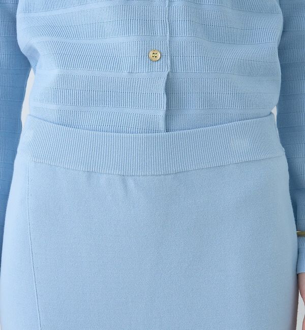 Rouge vif「【セットアップ対応】ミラノリブニットスリットラップスカート【予約】」|スカート|