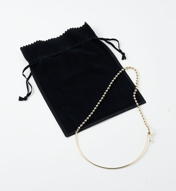 qualite「ポールチェーンチョーカー」|ネックレス|