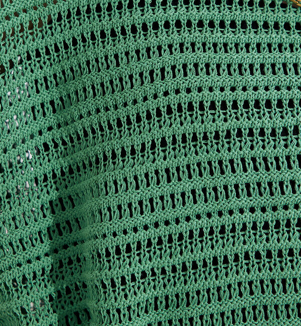 qualite「透かしガータースクエアニット」|Tシャツ・カットソー|