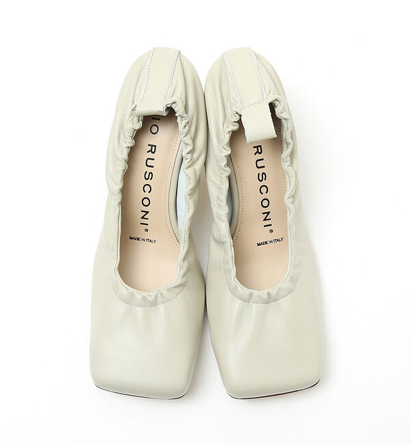 AU BANNISTER「●【別注】FABIO RUSCONI スクエアトゥギャザーパンプス」|パンプス|