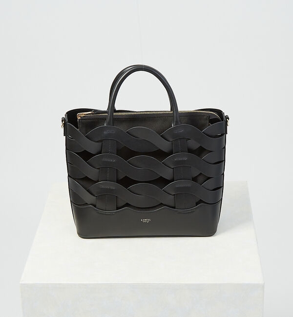 LOWELL things「Corde/レザーウェービーメッシュ2WAYトートバッグ」|トートバッグ|