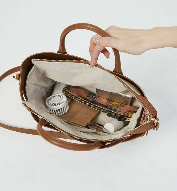 LOWELL things「Corde/レザーウェービーメッシュ2WAYトートバッグ」|トートバッグ|