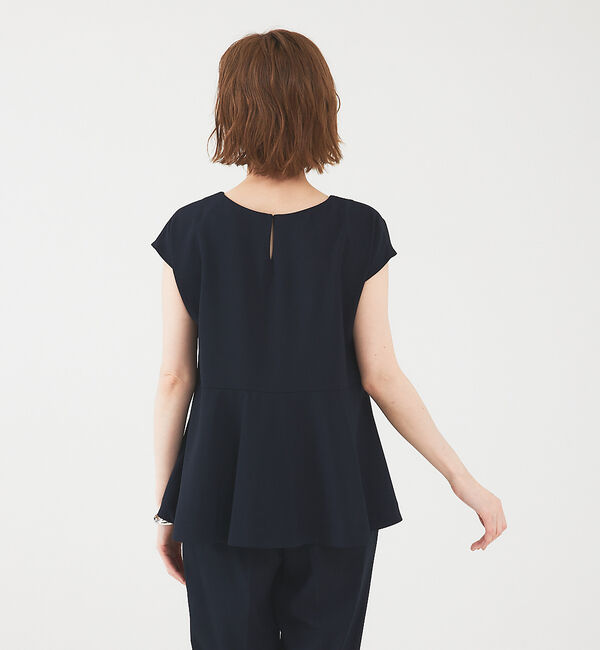 abahouse mavie「【エニデイカセット】ノーカラージャケット＆フレンチスリーブ・パンツセットアップ」|スーツ|