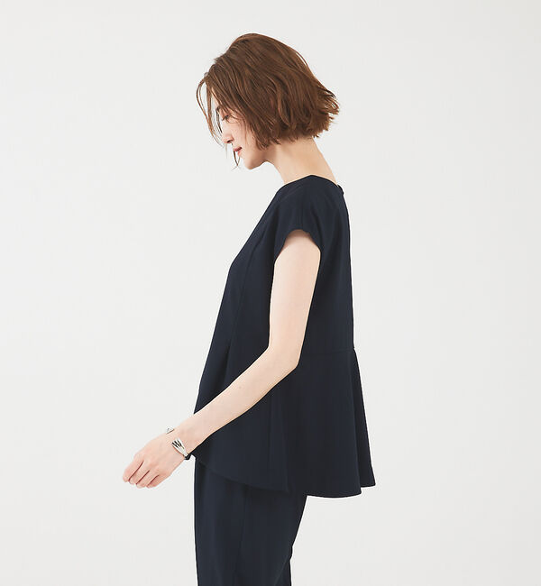 abahouse mavie「【エニデイカセット】ノーカラージャケット＆フレンチスリーブ・パンツセットアップ」|スーツ|