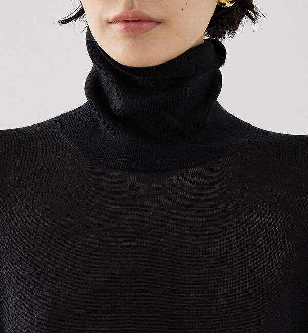 The Store by C' 「【TOTEME】SLIT SLEEVE TURTLENECK／スリットスリーブタ」|ニット・セーター|