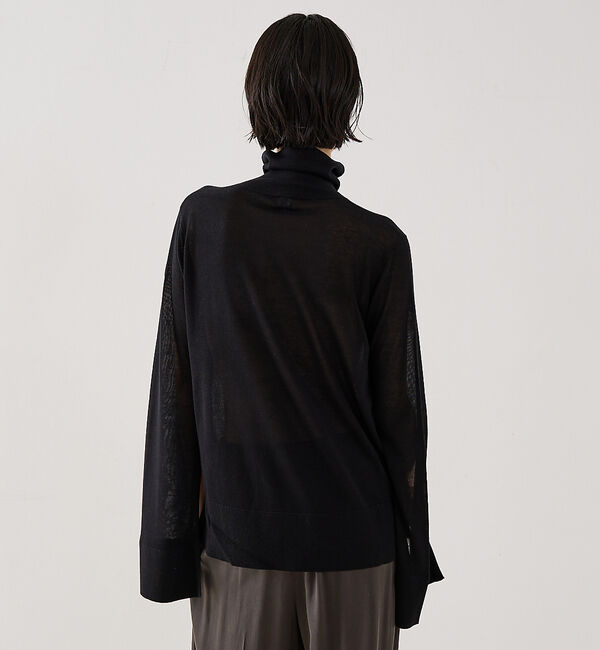 The Store by C' 「【TOTEME】SLIT SLEEVE TURTLENECK／スリットスリーブタ」|ニット・セーター|