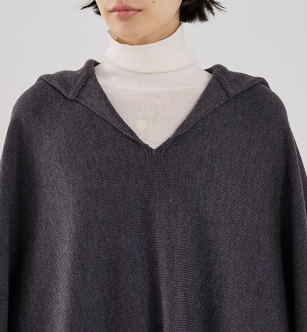 The Store by C' 「【TWP】Take Me Home／フード付きポンチョ」|ニット・セーター|