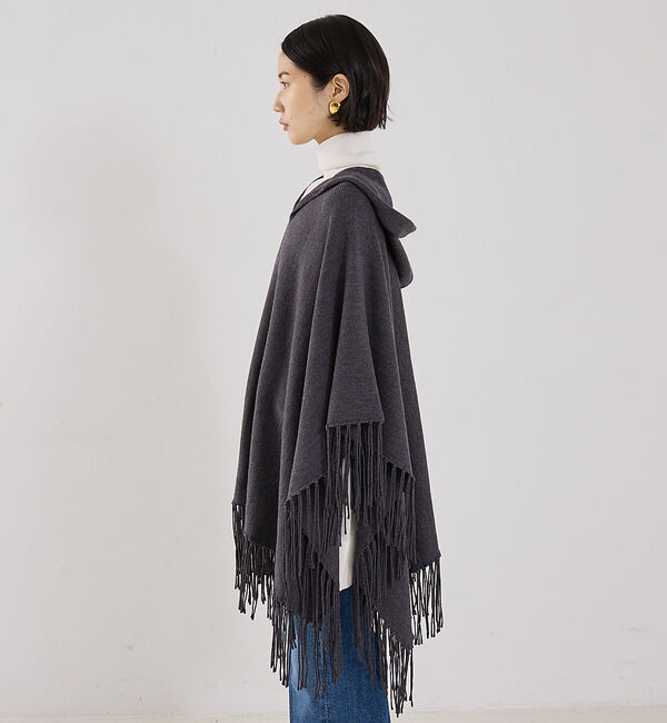 The Store by C' 「【TWP】Take Me Home／フード付きポンチョ」|ニット・セーター|