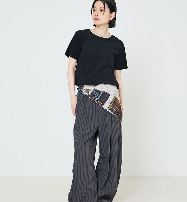 NOMINE「袖 パイル Tシャツ【予約】」|Tシャツ・カットソー|