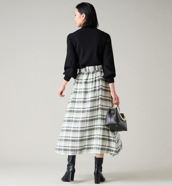 TIARA「ベルト付フレアスカート」|スカート|