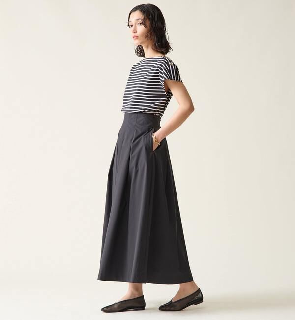 TIARA「ハイウエストタックフレアスカート」|スカート|