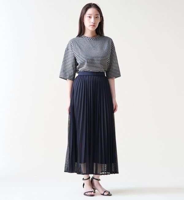 TIARA「ギンガムチェックTブラウス」|シャツ・ブラウス|