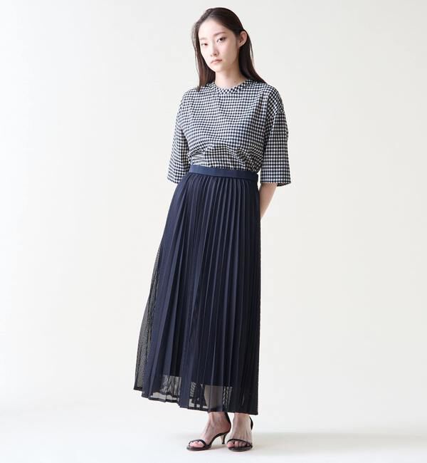 TIARA「ギンガムチェックTブラウス」|シャツ・ブラウス|