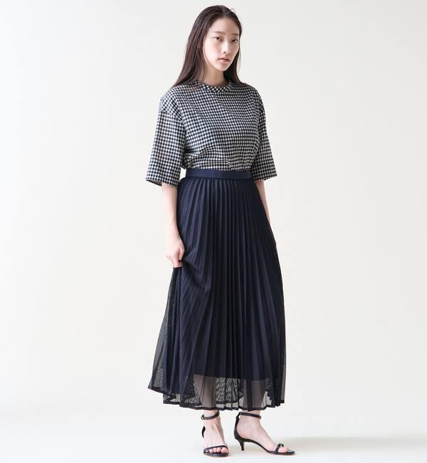 TIARA「ギンガムチェックTブラウス」|シャツ・ブラウス|