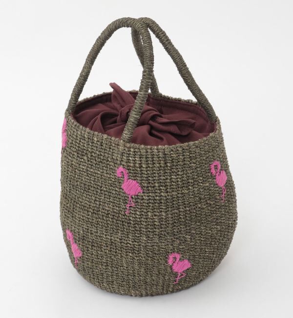 TIARA「【BAGMATI/バグマティ】フラミンゴかごバッグ（BBK26-SS12）」|かごバッグ|