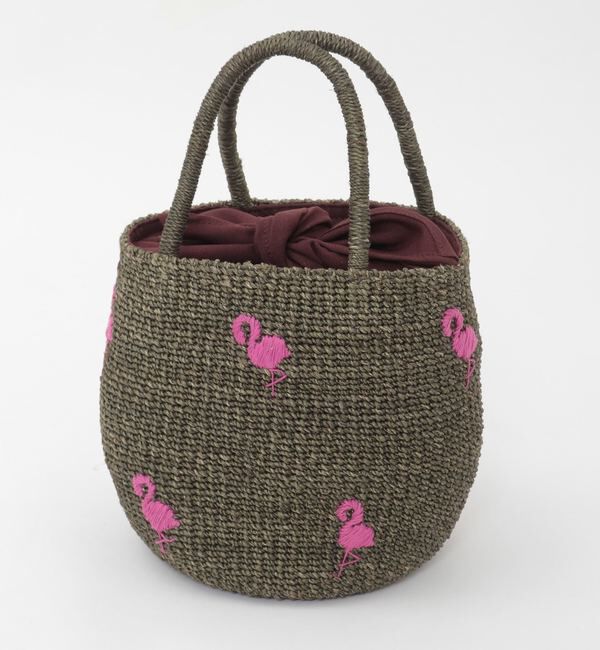 TIARA「【BAGMATI/バグマティ】フラミンゴかごバッグ（BBK26-SS12）」|かごバッグ|