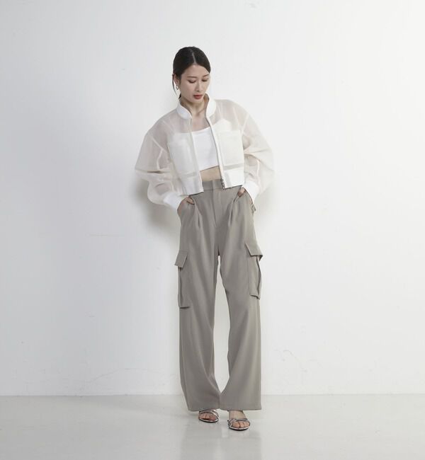 SOFFITTO「シアーショート丈MA-1」|ブルゾン・スタジャン|