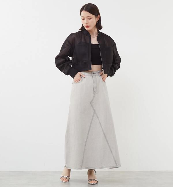 SOFFITTO「シアーショート丈MA-1」|ブルゾン・スタジャン|