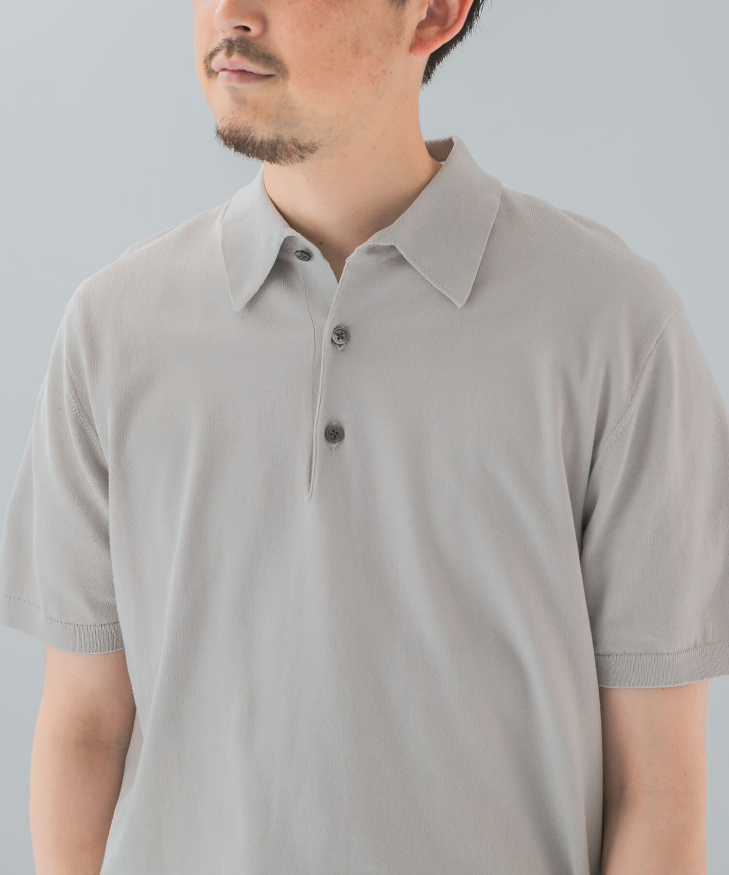 URBAN RESEARCH DOORS「『UR TECH ひやサラクール』『接触冷感/UVカット』 ニットポロシャツ」|シャツ・ブラウス|