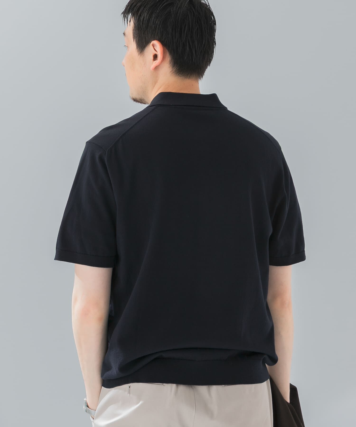 URBAN RESEARCH DOORS「『UR TECH ひやサラクール』『接触冷感/UVカット』 ニットポロシャツ」|シャツ・ブラウス|